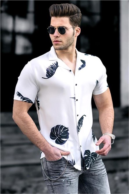 Madmext Men's Shirt - White #291007