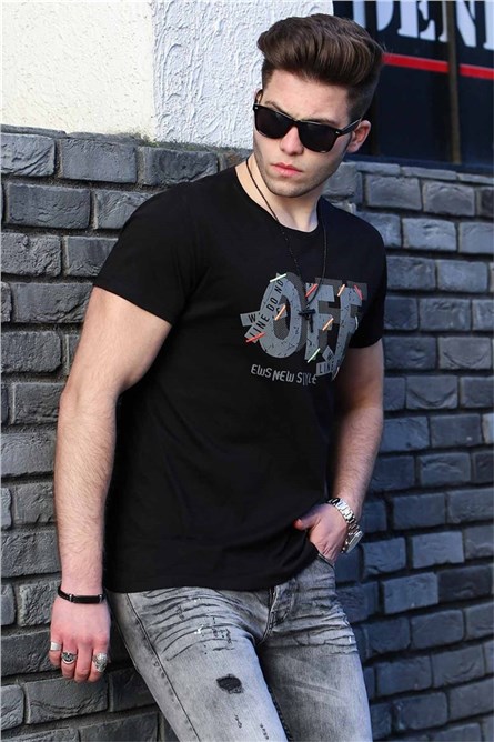 Men's T-shirt 4573 - Black 287841
