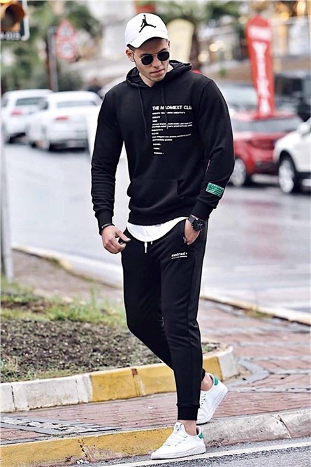 Madmext Men's Jogger - Black #286724