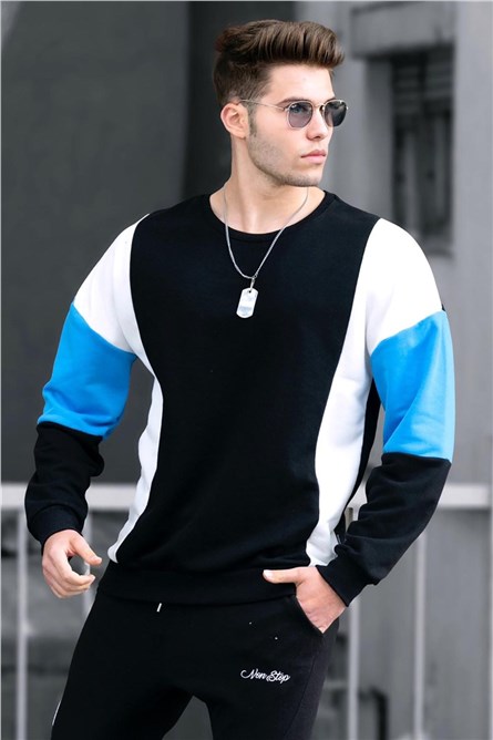 Men's Sweatshirt - Black, White #290260