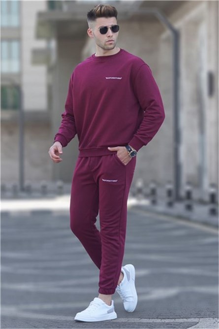 Madmext Men's Tracksuits - Burgundy #308788