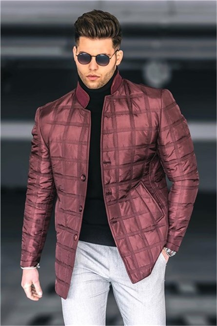 Madmext Men's Jacket - Burgundy #292855