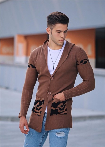 Madmext Men's Cardigan - Brown #284661