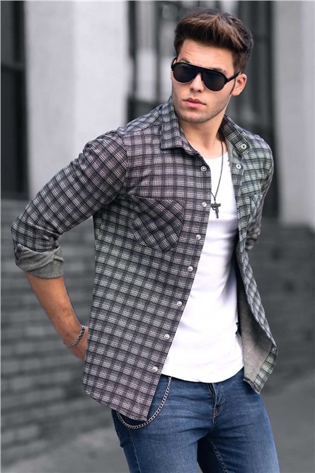 Madmext Men's Shirt - Grey #289174