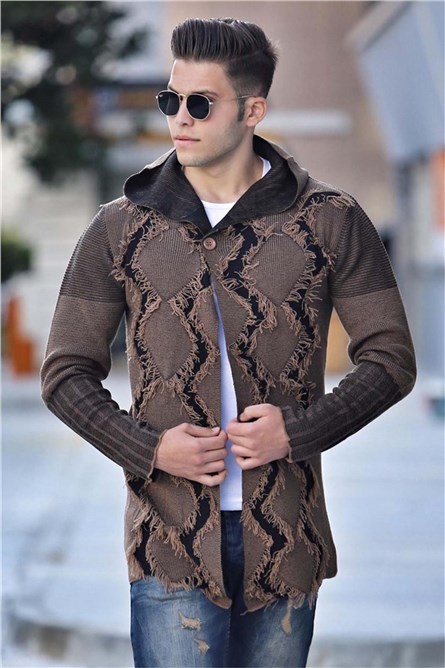 Madmext Men's Cardigan - Camel #286557