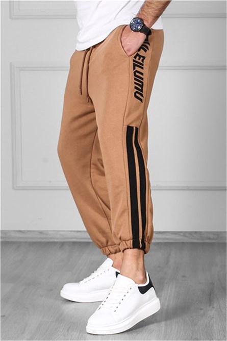 Madmext Men's Jogger - Camel #293142