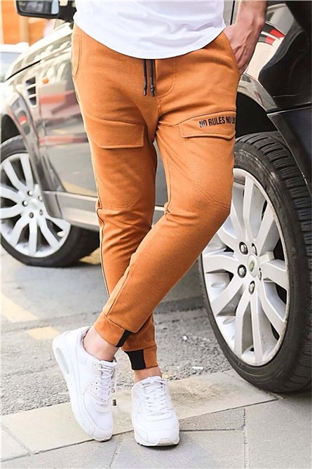 Madmext Men's Jogger - Camel #285877