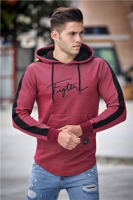 Men's Hoodie - Claret Red #286598