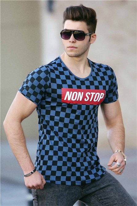 Madmext Men's T-Shirt - Black, Blue #285174