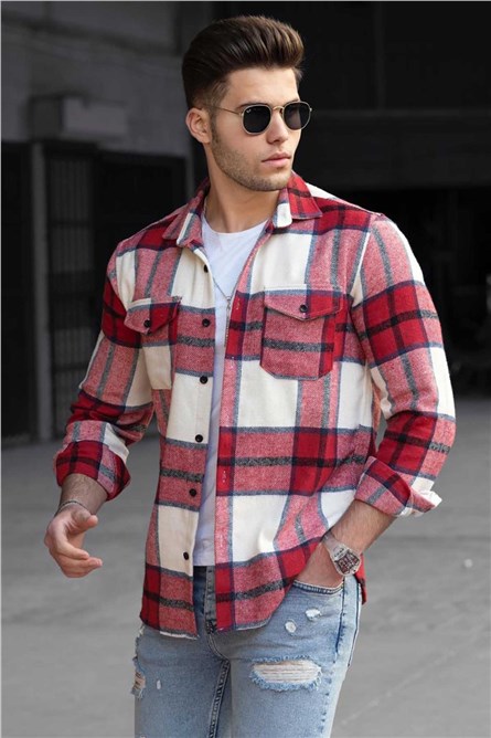 Madmext Men's Shirt - Red #290389