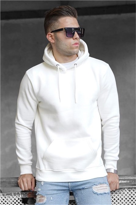 Madmext Men's Hoodie - White #319748