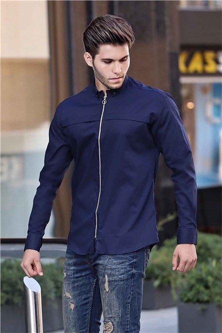 Madmext Men's Shirt - Navy Blue #286480