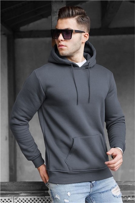 Madmext Men's Hoodie - Dark Grey #319746