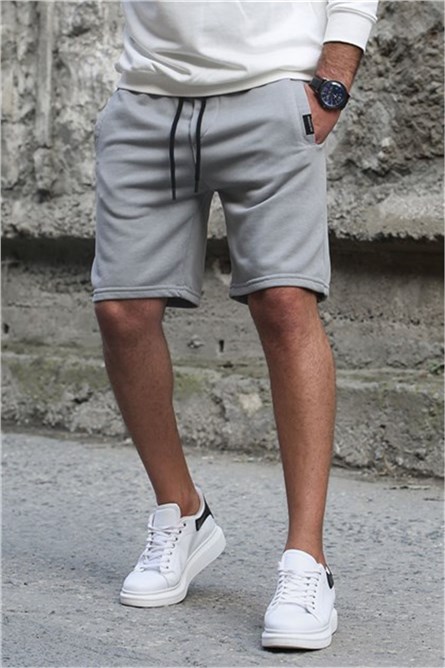 Madmext Men's Shorts - Light Grey #301909