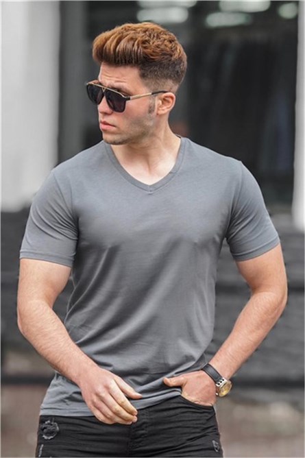 Madmext Men's T-Shirt - Grey #306023
