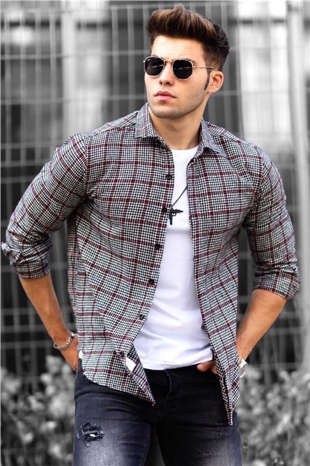 Madmext Men's Shirt - Grey #289487