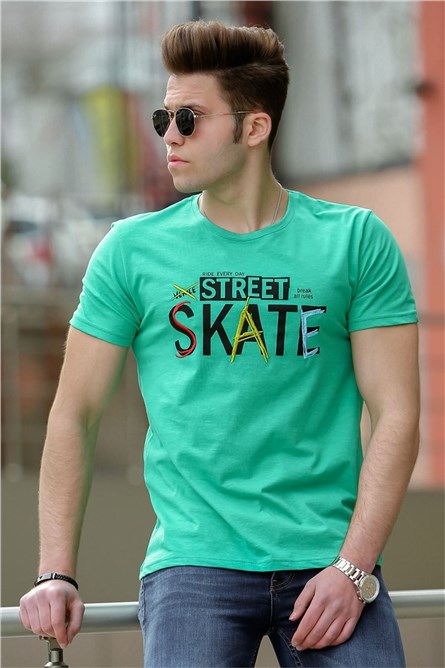 Madmext Men's T-Shirt - Mint Green #287636