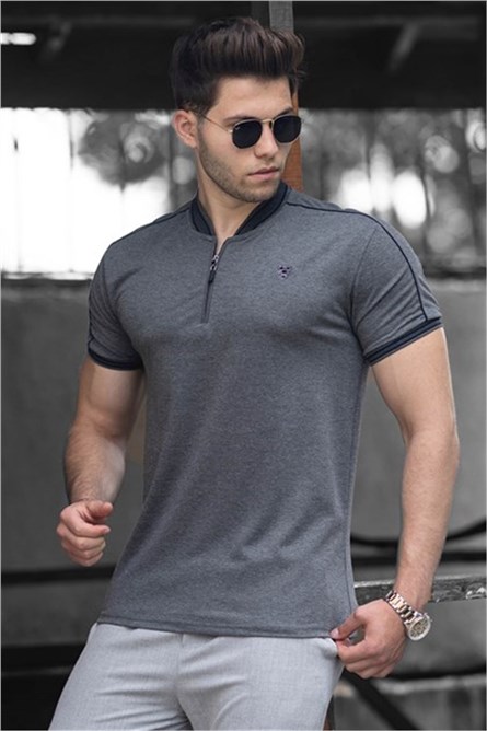 Madmext Men's T-Shirt - Dark Grey #300239