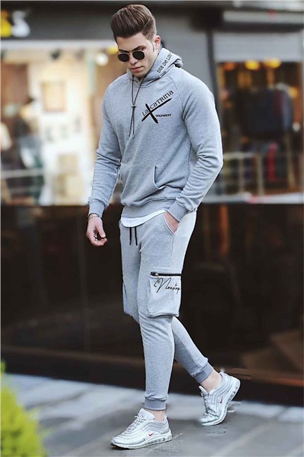 Madmext Men's Jogger - Grey #287045