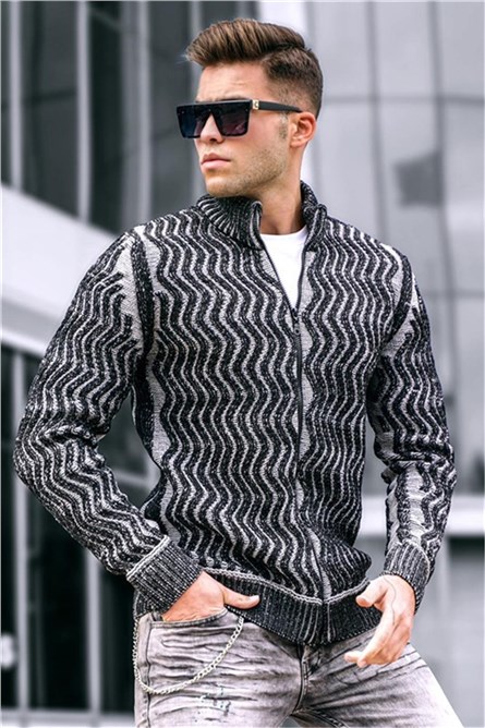 Madmext Men's Cardigan - Grey #319730