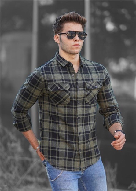 Madmext Men's Shirt - Khaki #289322