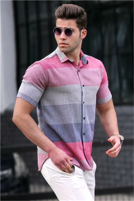 Madmext Men's Shirt - Pink #302607