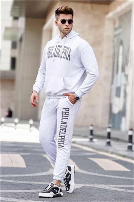Madmext Men's Tracksuits - Light Grey #308834