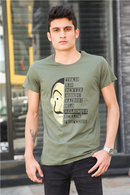 Madmext Men's T-Shirt - Khaki #285902