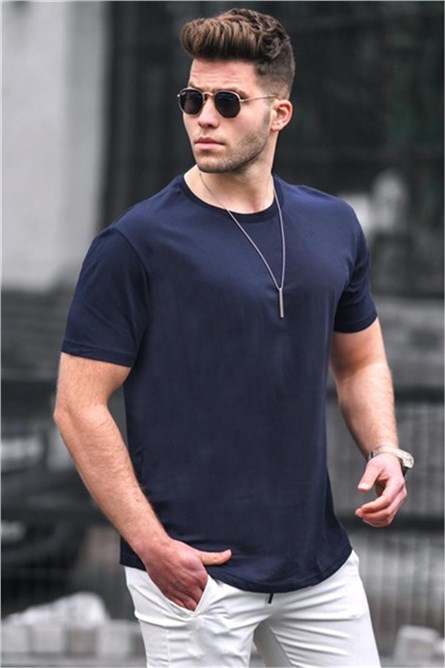 Madmext Men's T-Shirt - Navy Blue #300299