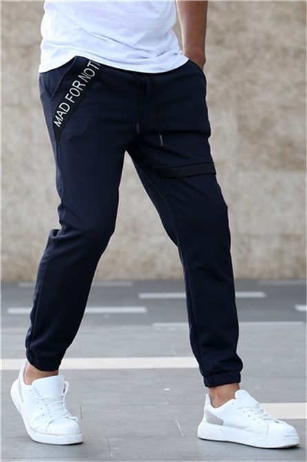 Madmext Men's Trousers - Navy Blue #308017