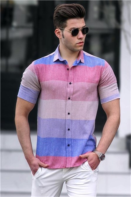 Madmext Men's Shirt - Blue #302609