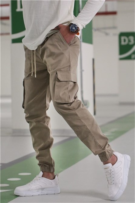 Men's sports trousers 5447 - Beige #327346