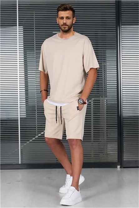 Men's sports set 5668 - Beige #324117