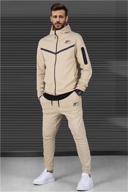 Men's sports set 5673 - Beige #328782