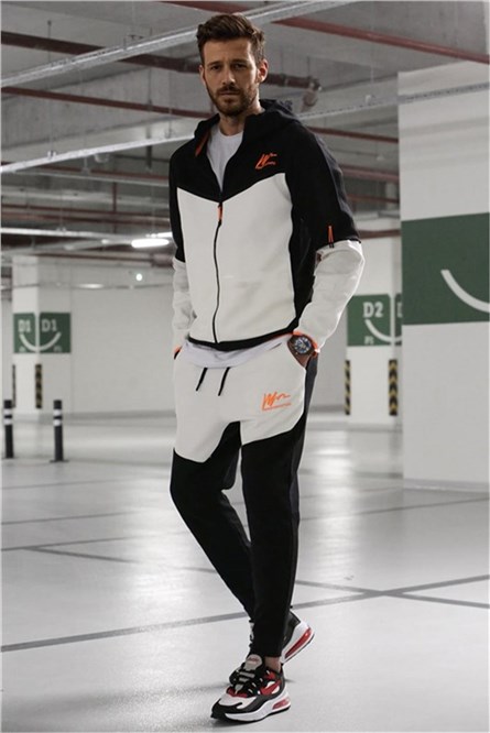 Men's sports set 5697 - Black and White #327846