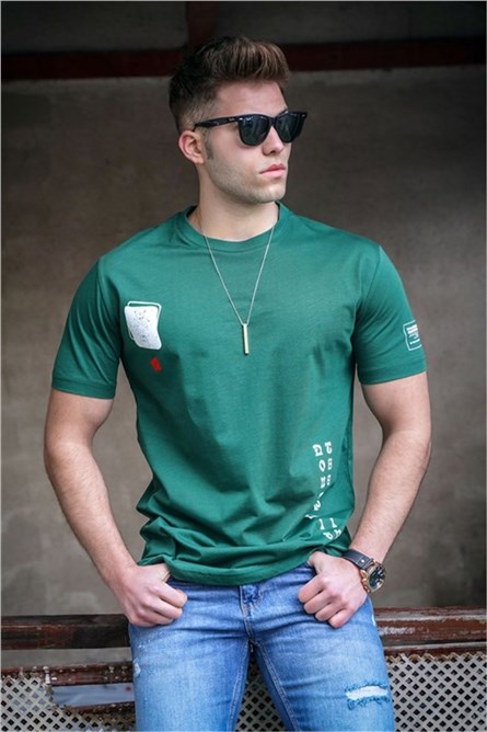 Men's t-shirt 5379 - Green #324588