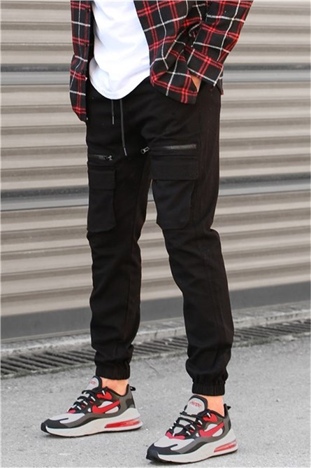 Men's sports pants 5688 - Black #327881