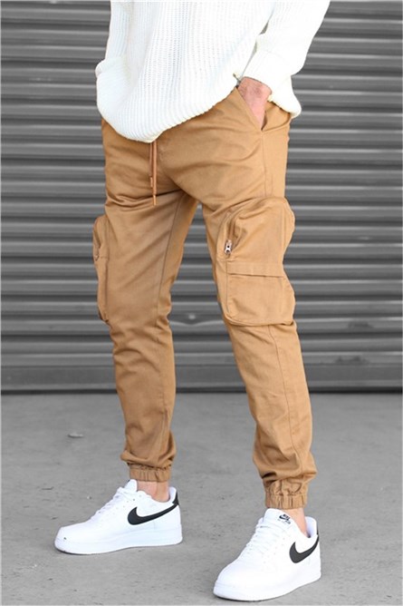 Men's Slim Fit Pants 5704 - Light Brown #327780