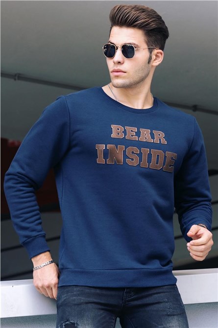 Men's Sweatshirt - Navy Blue #289816