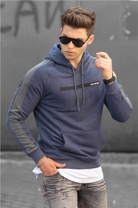 Men's Hoodie - Navy Blue #287158