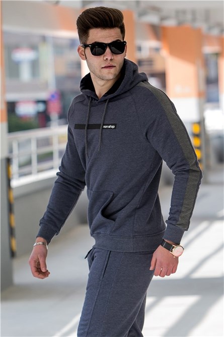 Men's Hoodie - Navy Blue #287158