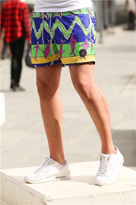 Madmext Men's Swim Shorts - Multicolour #285948