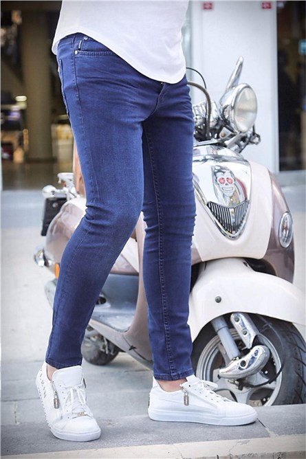 Madmext Men's Jeans - Navy Blue #285838