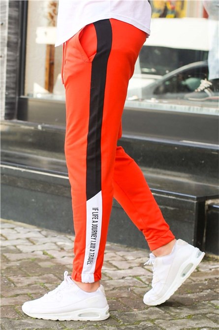 Madmext Men's Jogger - Orange #285796