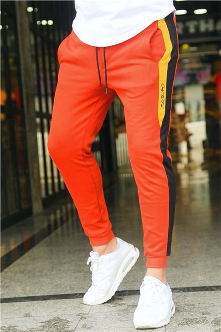 Madmext Men's Jogger - Orange #285845