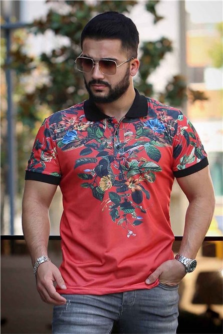 Мъжка тениска 2885  - Червена 286269