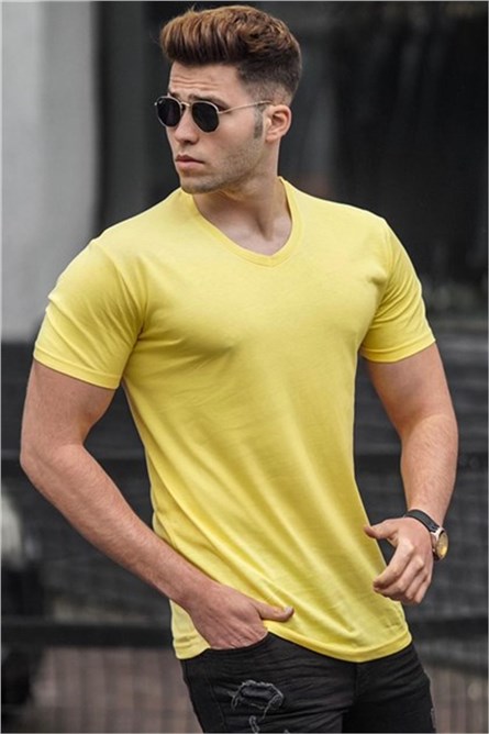 Madmext Men's T-Shirt - Yellow #306026