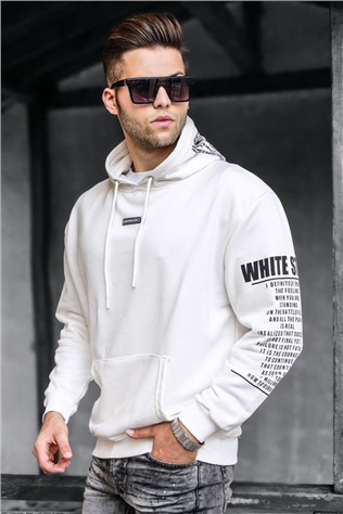 Madmext Men's Hoodie - White #319632