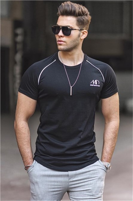 Мъжка тениска 4979 - Черна 293210