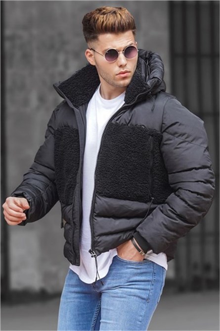 Madmext Men's Puffer Coat - Black #307111